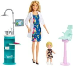 Barbie Zahnärztin-Puppe (blond) Und Spielset