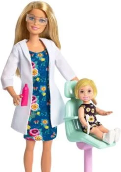 Barbie Zahnärztin-Puppe (blond) Und Spielset -Spielzeug Geschaft 10525179 03