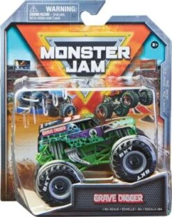 Monster Jam Original Monster Jam Truck Mit Stunt-Hindernis Im Maßstab 1:64 (Sortierung Mit Verschiedenen Designs, Zufallsauswahl)