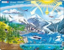 Larsen Rahmen-Puzzle, 69 Teile, 36x28 Cm, Unser Klima