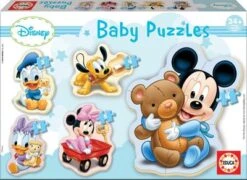 EDUCA Baby Puzzle Mickey, 5 X 3 Bis 5 Teile