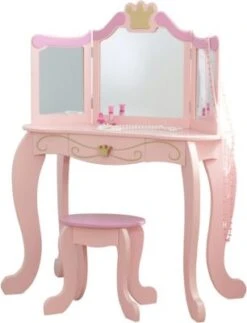 KidKraft Frisiertisch & Hocker Prinzessin, Rosa
