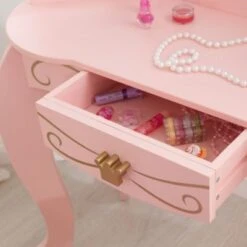 KidKraft Frisiertisch & Hocker Prinzessin, Rosa -Spielzeug Geschaft 11857221 04
