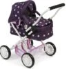 CHIC 2000 Mini-Kuschel-Puppenwagen SMARTY, Dots Brombeere