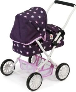 CHIC 2000 Mini-Kuschel-Puppenwagen SMARTY, Dots Brombeere -Spielzeug Geschaft 13015545 03