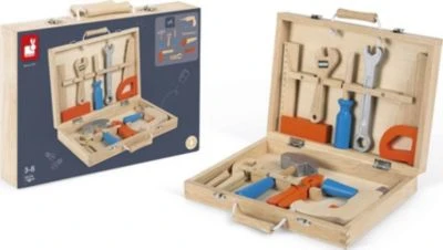 Janod Brico'Kids Werkzeugkoffer 9 Teile 2 Janod Brico'Kids Werkzeugkoffer 9 Teile - Image 2