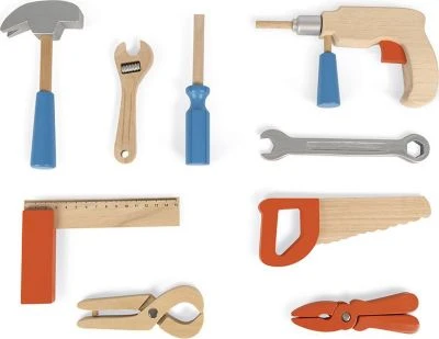 Janod Brico'Kids Werkzeugkoffer 9 Teile 6 Janod Brico'Kids Werkzeugkoffer 9 Teile - Image 6