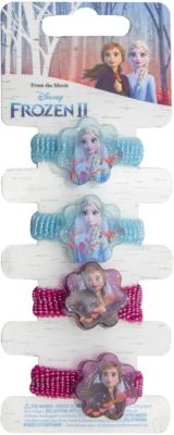 JOY TOY 4 Zöpfchenhalter, Disney's Die Eiskönigin II, Auf Backercard, 5 X 15 Cm