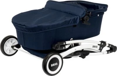 BRIO Puppenwagen Spin Blau Mit Schwenkrädern 4 BRIO Puppenwagen Spin Blau Mit Schwenkrädern - Image 4