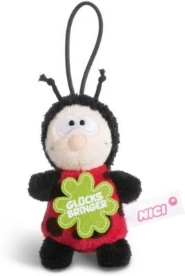 NICI Anhänger Marienkäfer Glücksbringer 8 Cm Mit Loop (44860) 1 NICI Anhänger Marienkäfer Glücksbringer 8 Cm Mit Loop (44860)