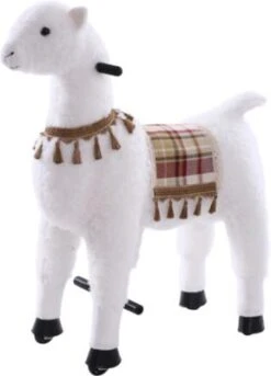 Sweety-Toys Sweety Toys 11407 Reittier Groß Alpaka Weiß Auf Rollen, 104 Cm