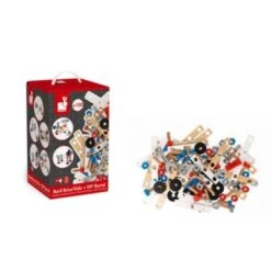 Janod Brico'Kids Werkbank Zubehörsortiment 100 Teile (Holz)