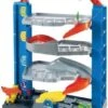 Hot Wheels Stunt-Garage Spielset, Parkhaus Inkl. 1 Spielzeugauto, Parkgarage