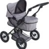 KNORRTOYS.COM Puppenwagen First, Stone Black