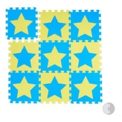 Relaxdays Puzzlematte Sterne