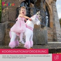PonyCycle Kinder Reittiere Sternschnuppe Einhorn U-Serie Weiß Rosa Small Mit Sound 11 PonyCycle Kinder Reittiere Sternschnuppe Einhorn U-Serie Weiß Rosa Small Mit Sound -Spielzeug Geschaft 16707066 06