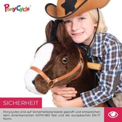 PonyCycle Kinder Reittiere Mister Ed Pferd Braun Small Mit Sound - 3 Jahre Garantie 5 PonyCycle Kinder Reittiere Mister Ed Pferd Braun Small Mit Sound - 3 Jahre Garantie - Image 5