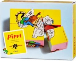 Micki Pippi Langstrumpf Würfelpuzzle, 6 Teile -Spielzeug Geschaft 16873965 03