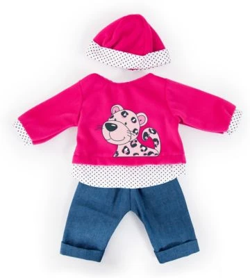 BAYER Kleider Für Puppen 40-46 Cm: 3-tlg. - Hose, Oberteil, Mütze, Blau/pink 2 BAYER Kleider Für Puppen 40-46 Cm: 3-tlg. - Hose, Oberteil, Mütze, Blau/pink - Image 2