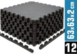 Eyepower Puzzlematte Schwarz 63x63x2 12 Matten Als Set