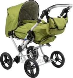 Zekiwa Puppenwagen Kombi-Puppenwagen Zeki Premium, Leinen, Mint