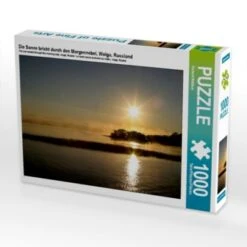 CALVENDO® Puzzle CALVENDO Puzzle Die Sonne Bricht Durch Den Morgennebel, Wolga, Russland - 1000 Teile Foto-Puzzle Für Glückliche Stunden