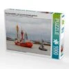 CALVENDO® Puzzle CALVENDO Puzzle Das Feuerschiff Elbe 1 Wird Von Einem Schlepper Gesteuert - 1000 Teile Foto-Puzzle Für Glückliche Stunden