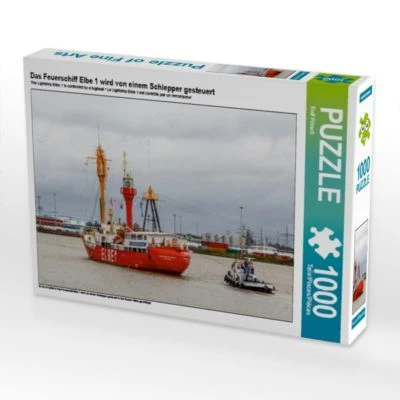 CALVENDO® Puzzle CALVENDO Puzzle Das Feuerschiff Elbe 1 Wird Von Einem Schlepper Gesteuert - 1000 Teile Foto-Puzzle Für Glückliche Stunden 1 CALVENDO® Puzzle CALVENDO Puzzle Das Feuerschiff Elbe 1 Wird Von Einem Schlepper Gesteuert - 1000 Teile Foto-Puzzle Für Glückliche Stunden