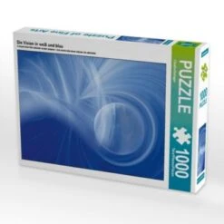 CALVENDO® Puzzle CALVENDO Puzzle Die Vision In Weiß Und Blau - 1000 Teile Foto-Puzzle Für Glückliche Stunden
