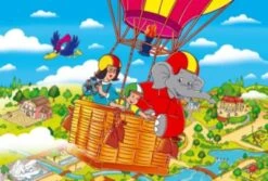 Schmidt Spiele Metall Puzzlekoffer, 2x26, 2x48 Teile, Benjamin Blümchen -Spielzeug Geschaft 1900187 05