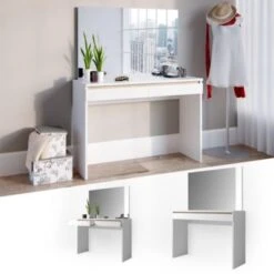 Vicco Schminktisch Emma Frisiertisch Frisierkommode Kommode Weiß Sonoma -Spielzeug Geschaft 19334798 03