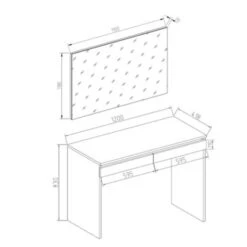Vicco Schminktisch Emma Frisiertisch Frisierkommode Kommode Weiß Sonoma -Spielzeug Geschaft 19334798 04