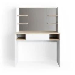 Vicco Schminktisch DAENERYS WeiĂ-Sonoma Frisiertisch Kommode Frisierkommode Spiegel