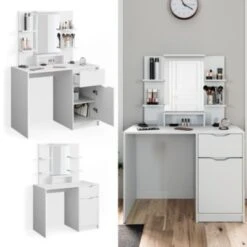 Vicco Schminktisch Ruben Weiß Frisiertisch Frisierkommode Schminkkommode Kommode -Spielzeug Geschaft 19337150 03