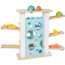 Howa Kugelbahn Aus Holz Mit 6 Rollelementen