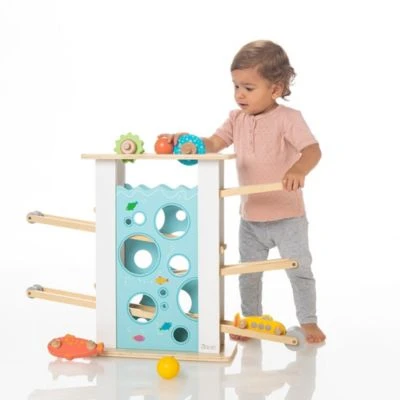 Howa Kugelbahn Aus Holz Mit 6 Rollelementen 5 Howa Kugelbahn Aus Holz Mit 6 Rollelementen - Image 5