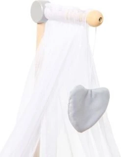 MyToys ORIGINALS Holz Puppenbett, Grau Mit Bettwäsche -Spielzeug Geschaft 19919009 06