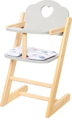 MyToys ORIGINALS Holz Puppenhochstuhl, Grau