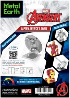 Metal Earth: Marvel Avenger Captain America Shield -Spielzeug Geschaft 20016814 03