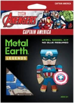 Metal Earth: Marvel Avengers Captain America Mini -Spielzeug Geschaft 20016819 03