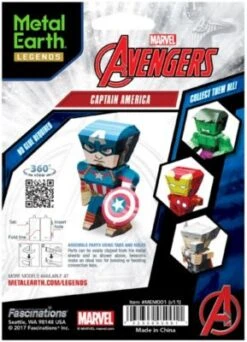 Metal Earth: Marvel Avengers Captain America Mini -Spielzeug Geschaft 20016819 04