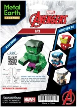 Metal Earth: Marvel Avengers Hulk Mini -Spielzeug Geschaft 20016821 04