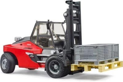 Bruder Gabelstapler Linde HT 160 Mit Palette + 3 Gitter 2 Bruder Gabelstapler Linde HT 160 Mit Palette + 3 Gitter - Image 2