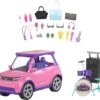 Barbie Big City Dreams SUV, Auto Inkl. Bühne Und Zubehör, Spielset