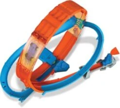 Hot Wheels Looping Crash Trackset Inkl. 1 Spielzeugauto, Motorisierte Autorennbahn -Spielzeug Geschaft 20501603 04