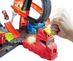 Hot Wheels City Slam Gorilla Mit Geräuschen, Spielset Mit Looping -Spielzeug Geschaft 20501605 04