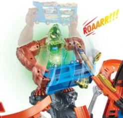 Hot Wheels City Slam Gorilla Mit Geräuschen, Spielset Mit Looping -Spielzeug Geschaft 20501605 05
