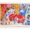TOPBRIGHT Holzpuzzle Feuerwehr, 24 Teile