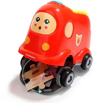 TOPBRIGHT Holzpuzzle Feuerwehr Mit Fahrzeug Zum Aufbewahren 2 TOPBRIGHT Holzpuzzle Feuerwehr Mit Fahrzeug Zum Aufbewahren - Image 2