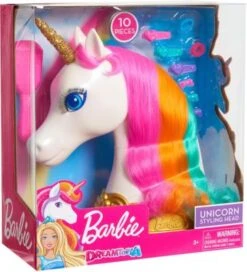 Barbie Dreamtopia Unicorn Styling Head, 10-tlg.